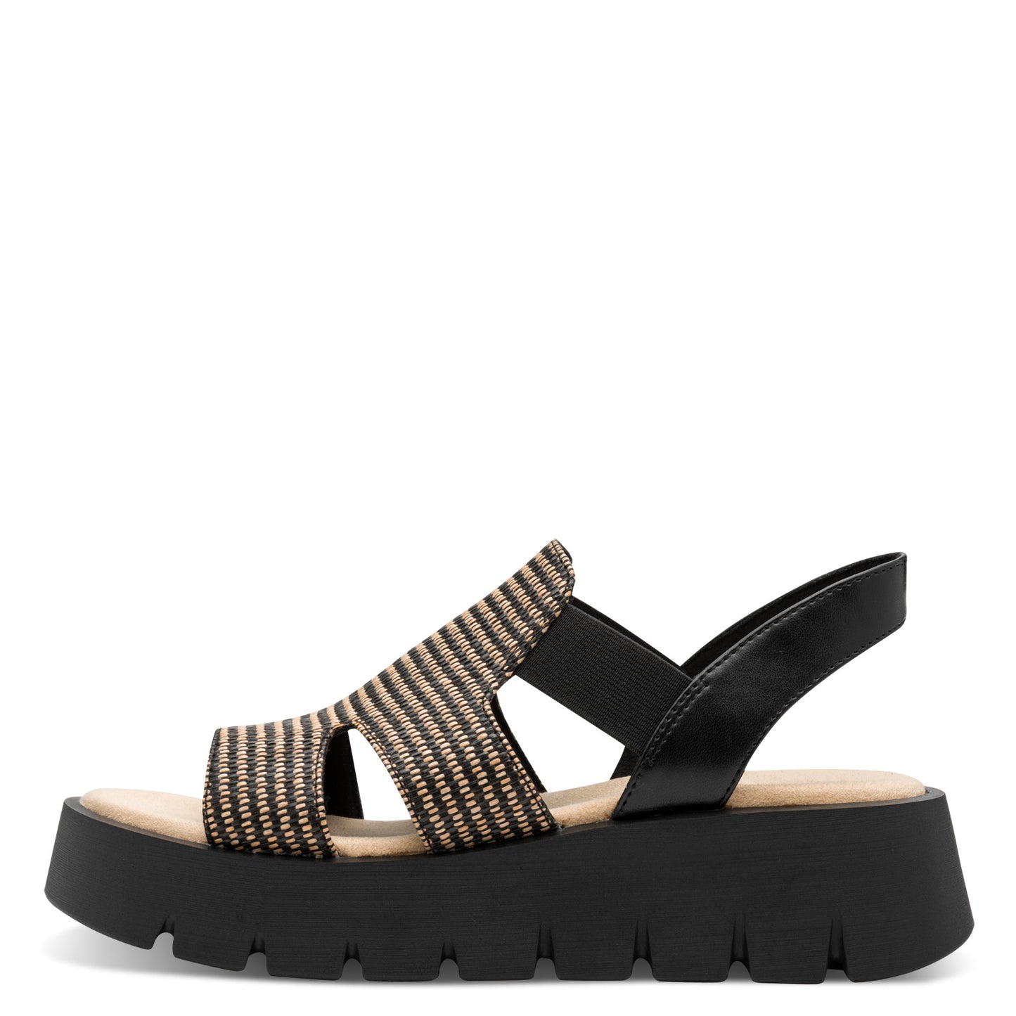 Marco Tozzi 2-28524-46 098 Black Comb Sandals