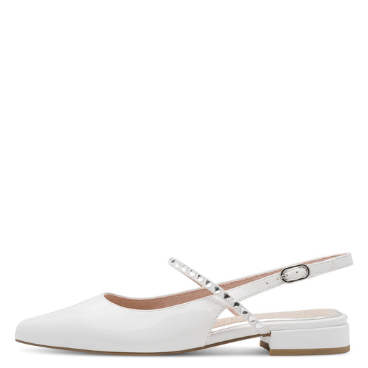 Marco Tozzi 2-89400-46 418 Ivory Patent Sandals