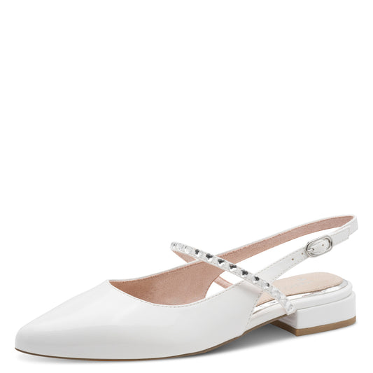 Marco Tozzi 2-89400-46 418 Ivory Patent Sandals