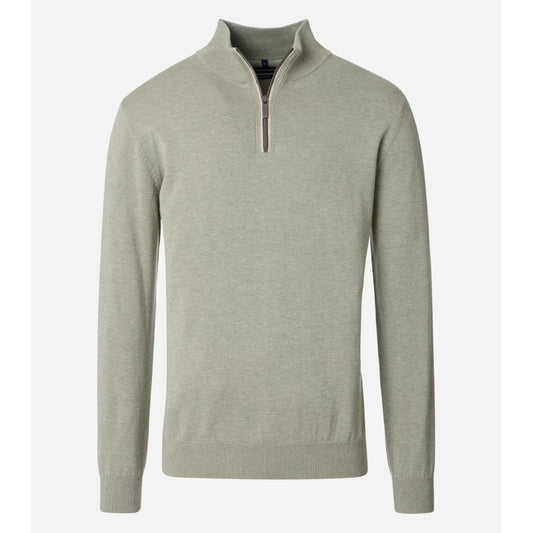 Casa Moda 004410 381 Seagrass Half Zip Sweater