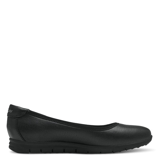 S Oliver 5-22100-42 001 Black Ballerina Shoes