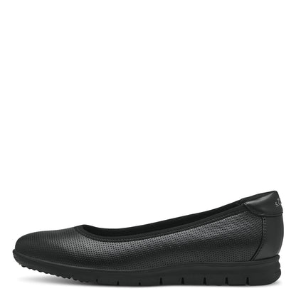S Oliver 5-22100-42 001 Black Ballerina Shoes