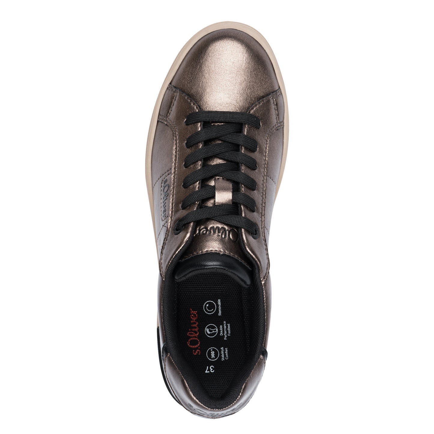 S Oliver 5-23603-43 915 Pewter Trainers