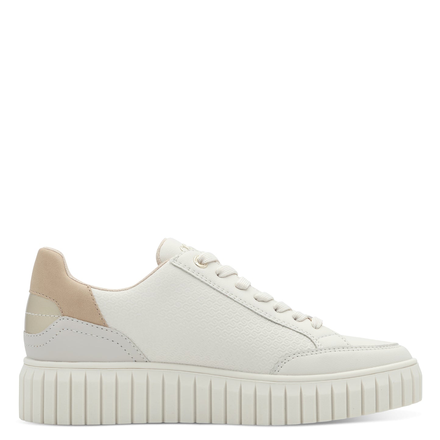 S Oliver 5-23606-42 46A Cream Comb Trainers