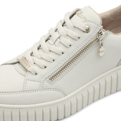 S Oliver 5-23606-42 46A Cream Comb Trainers