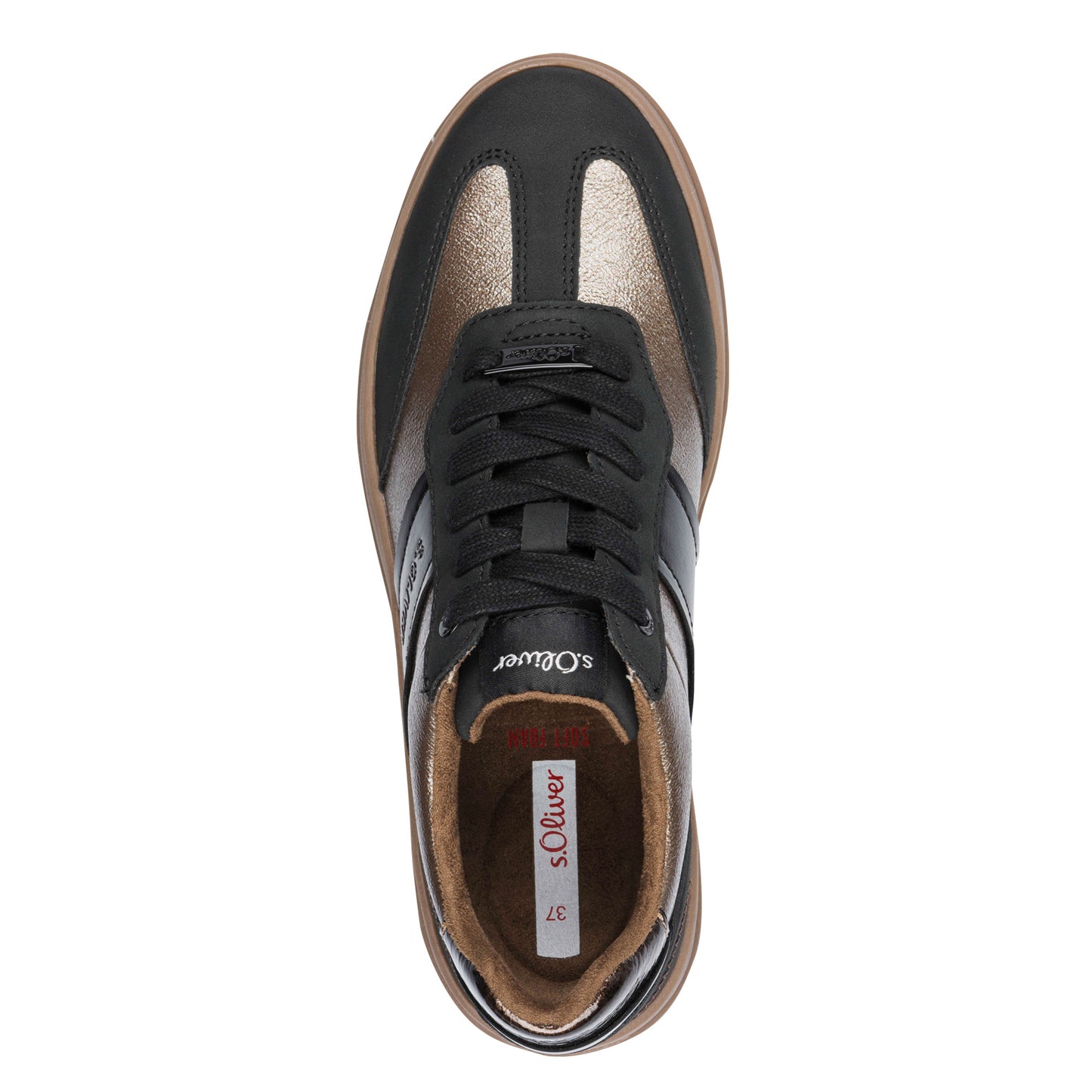 S Oliver 5-23623-43 01A Black Comb Trainers