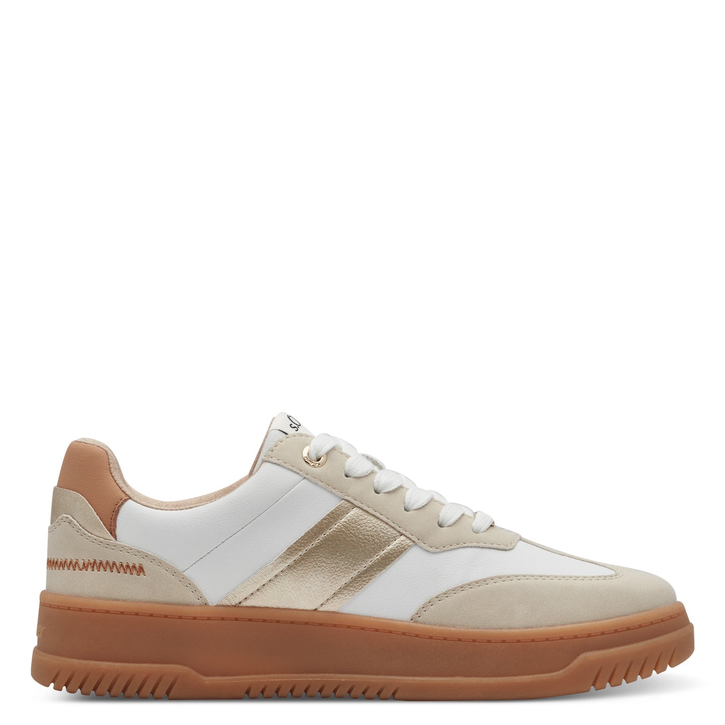 S Oliver 5-23623-43 468 Cream Comb Trainers