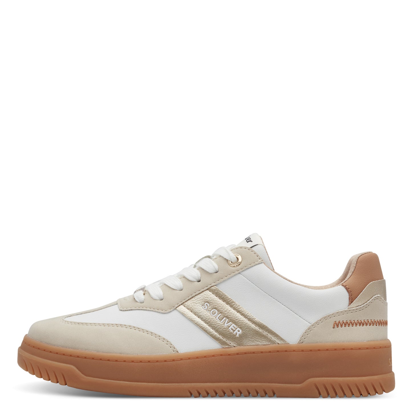 S Oliver 5-23623-43 468 Cream Comb Trainers