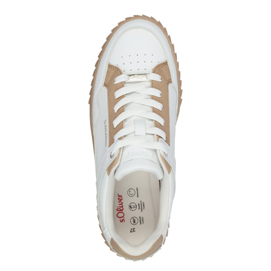S Oliver 5-23630-44 110 White Comb Trainers