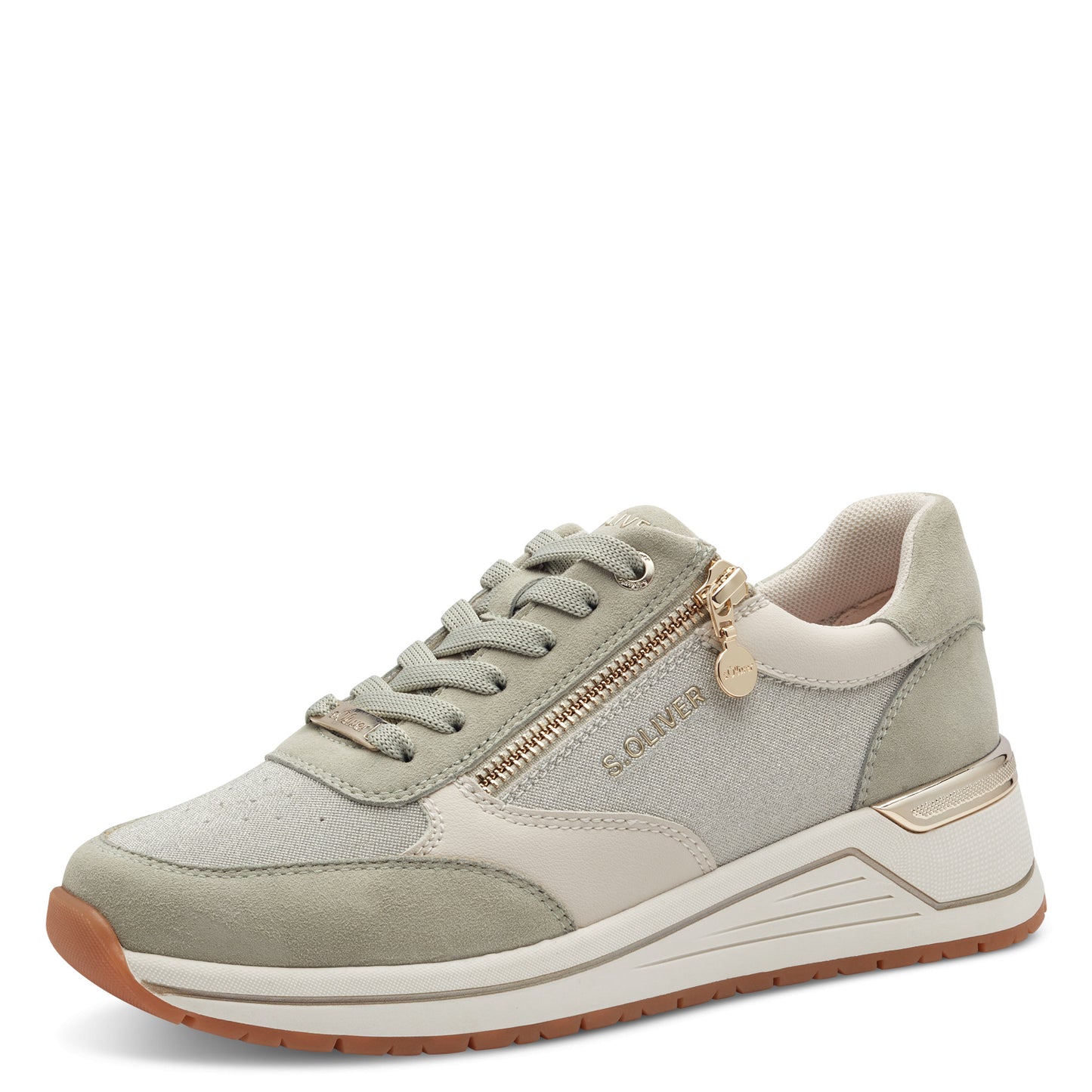 S Oliver 5-23640-44 711 Sage Comb Trainers
