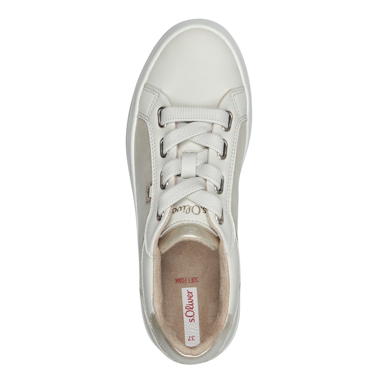 S Oliver 5-23644-42 41A Beige Comb Trainers