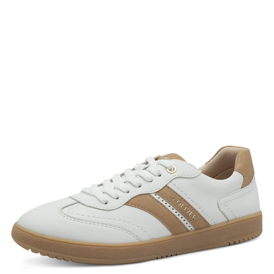 S Oliver 5-23652-44 126 White/Nude Trainers