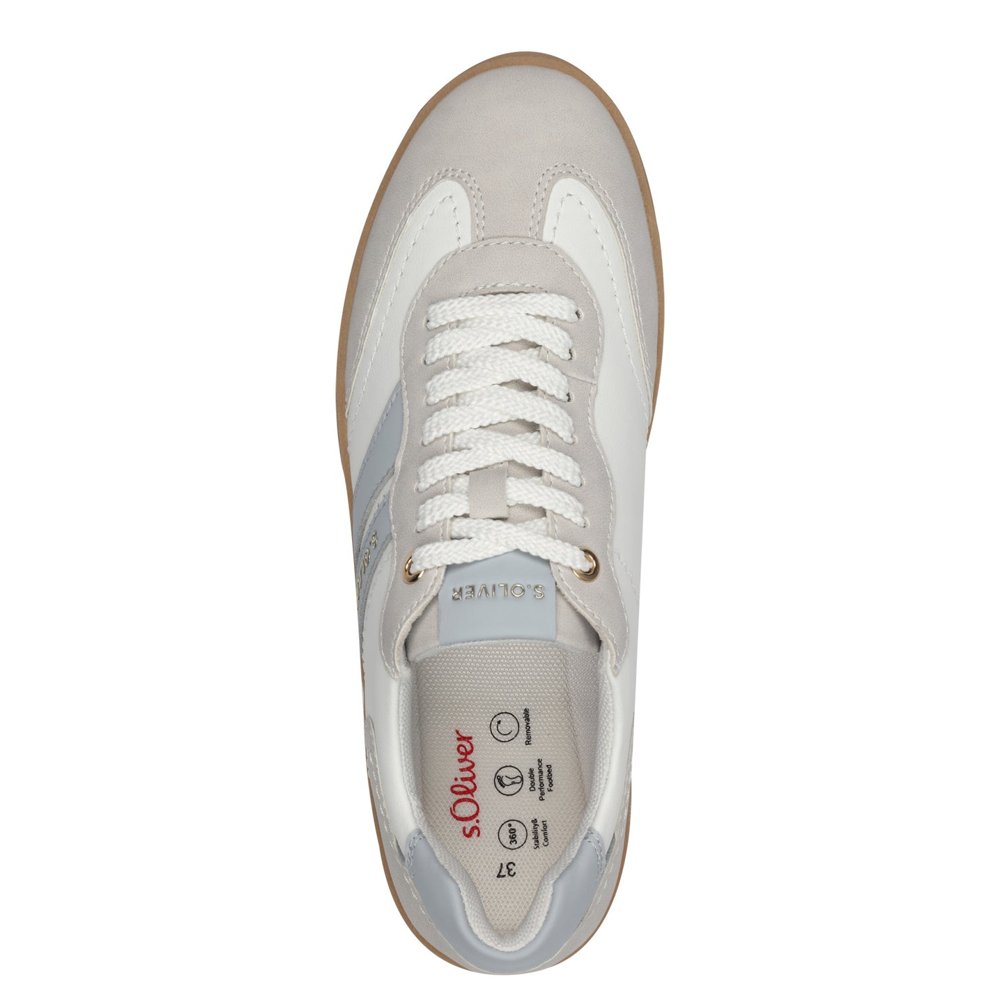 S Oliver 5-23652-44 183 White/Blue Trainers