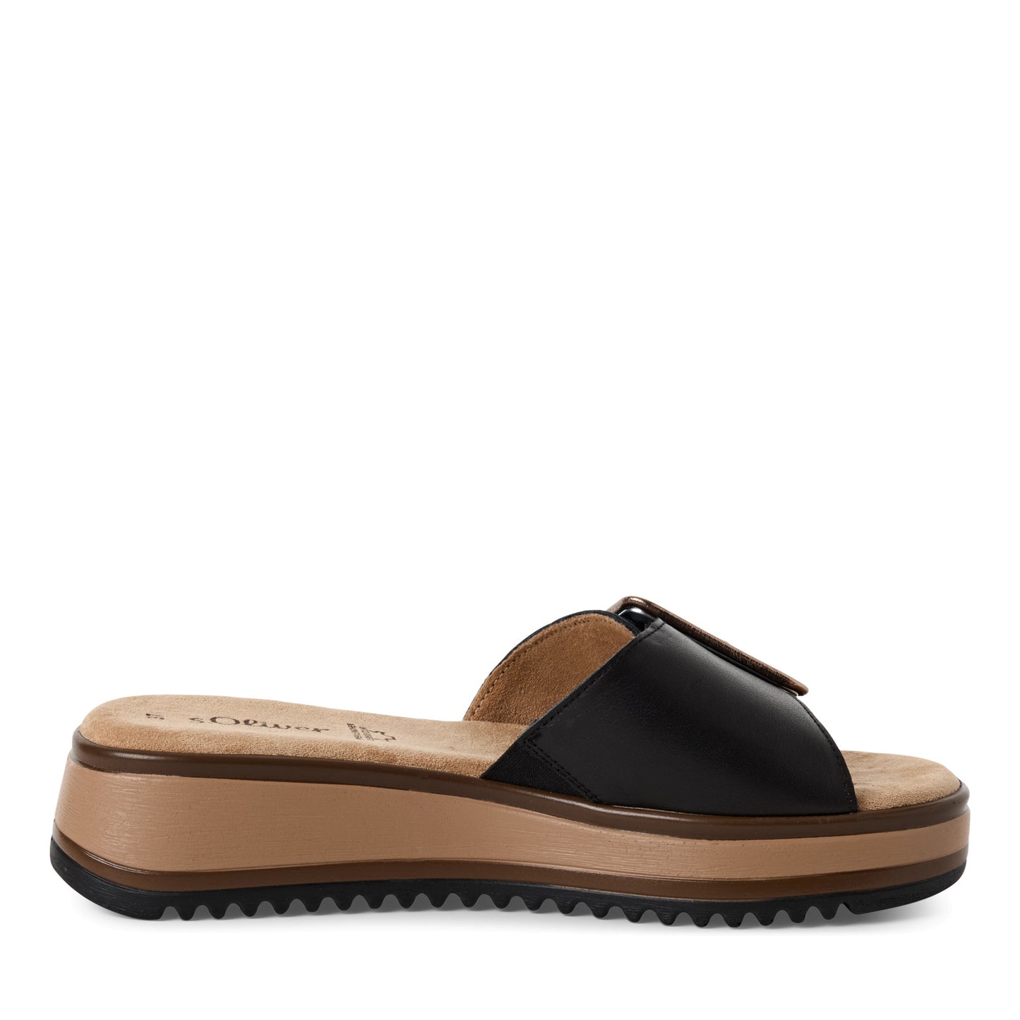 S Oliver 5-27203-44 022 Black Nappa Sandals
