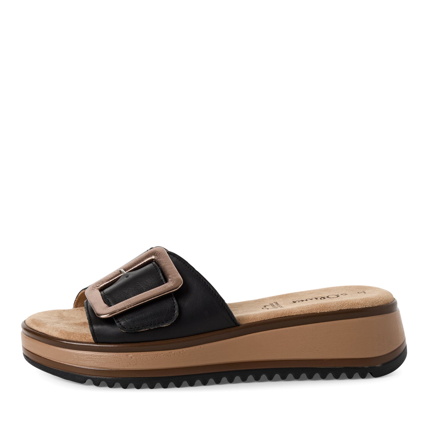 S Oliver 5-27203-44 022 Black Nappa Sandals