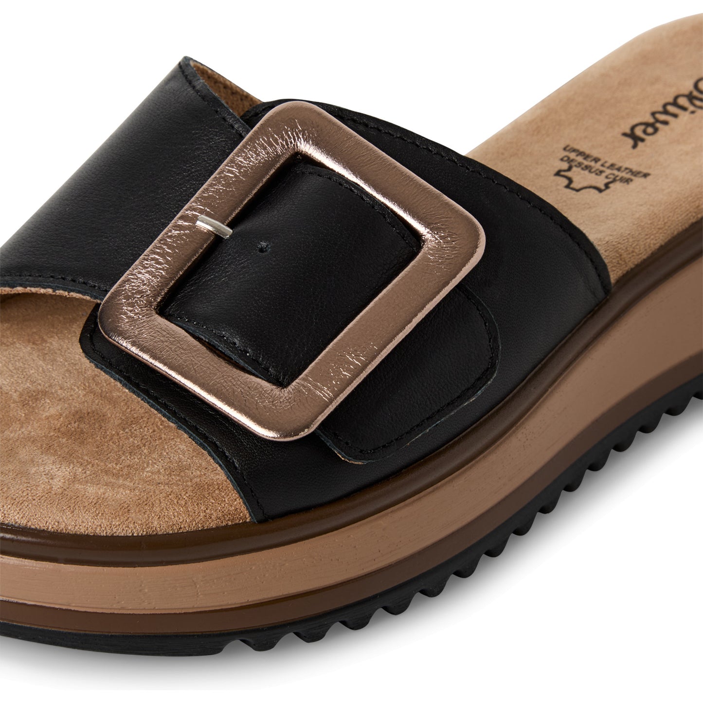 S Oliver 5-27203-44 022 Black Nappa Sandals