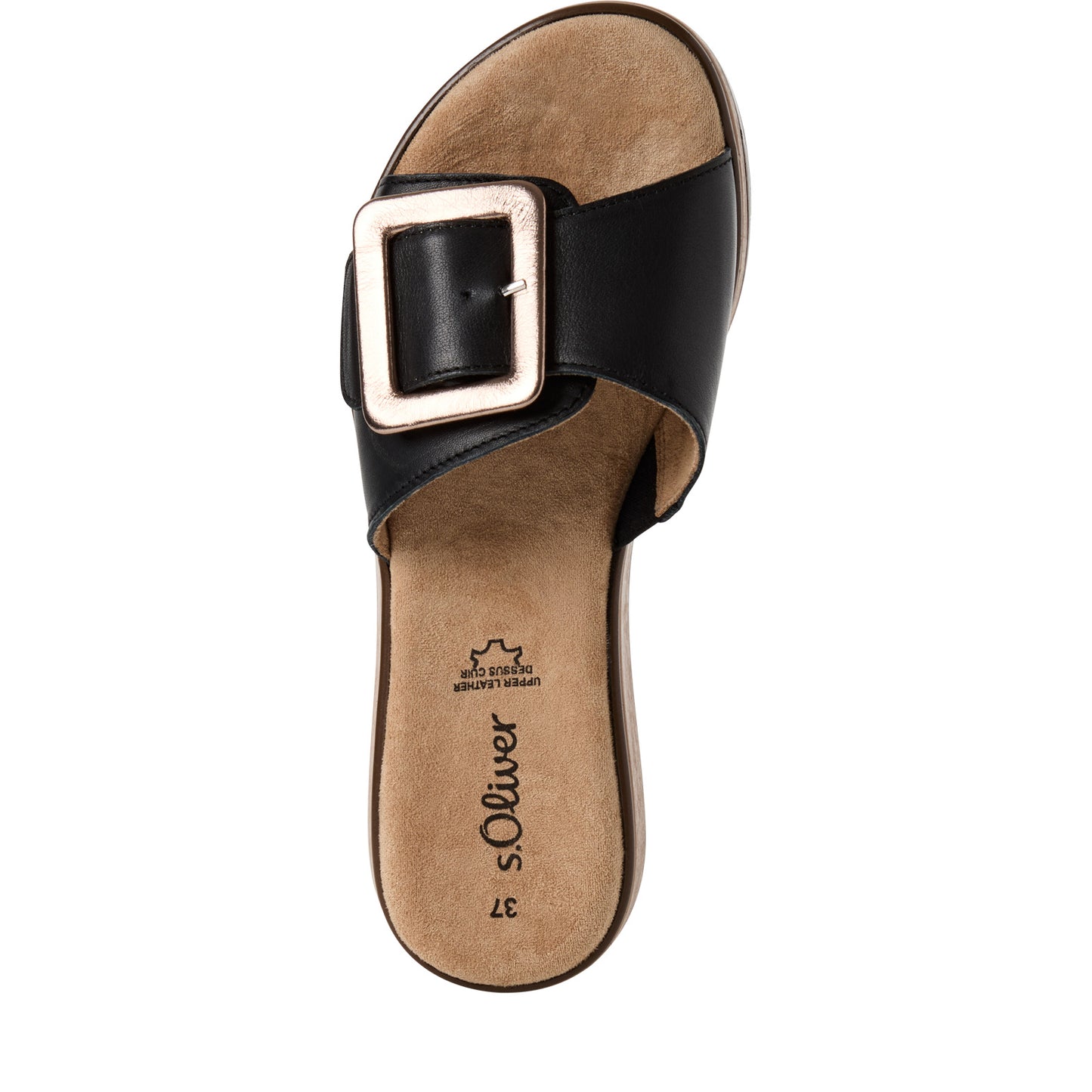 S Oliver 5-27203-44 022 Black Nappa Sandals