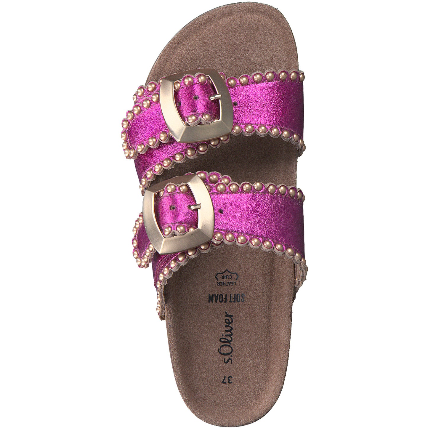 S Oliver 5-27402-42 536 Fuxia Metallic Sandals