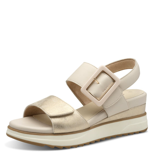 S Oliver 5-28705-44 442 Champagne Comb Sandals