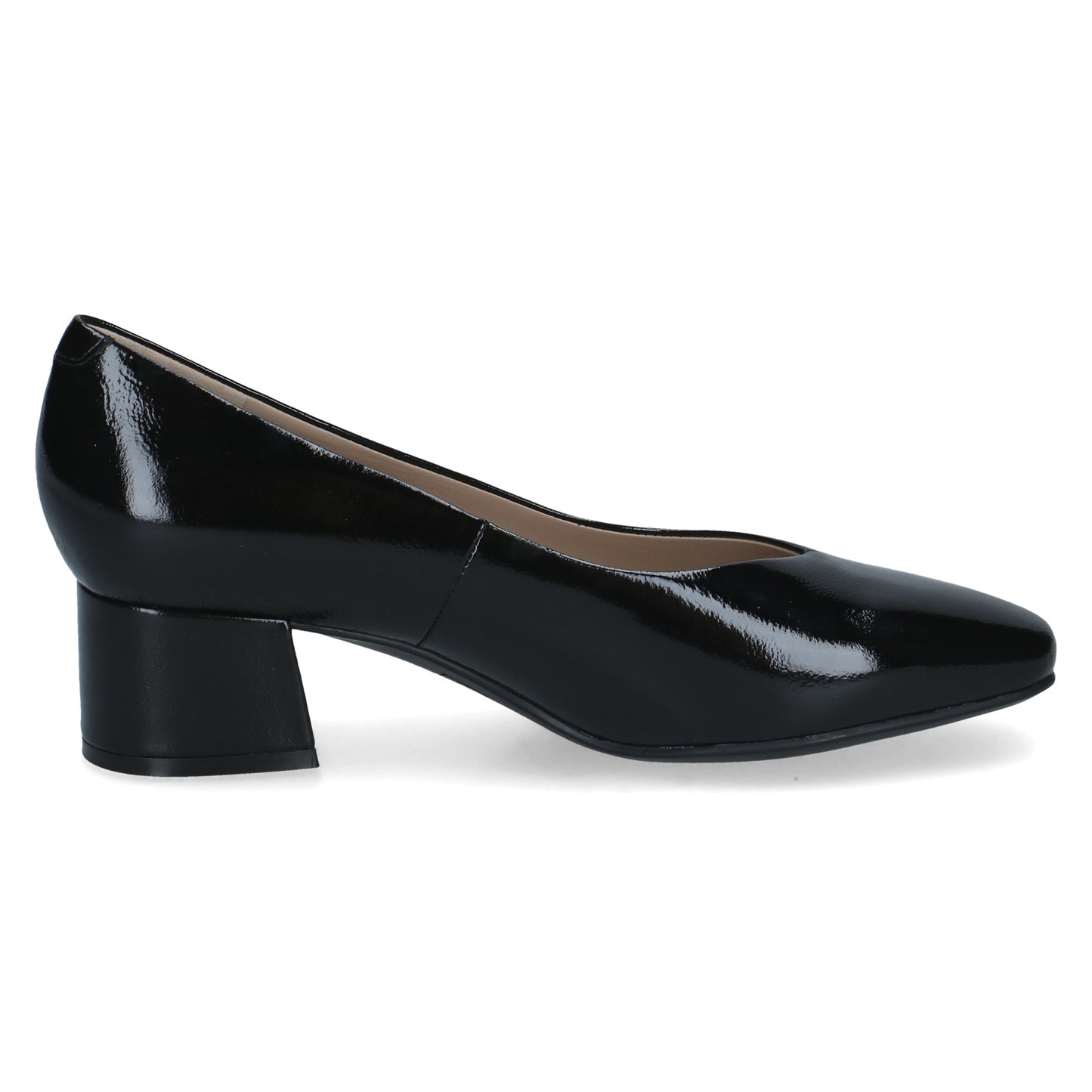 Caprice 9-22315-42 017 Black Naplak Court Shoe