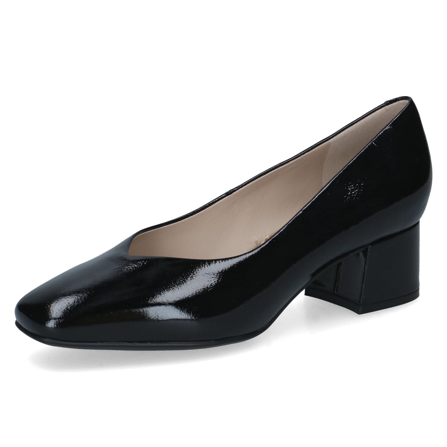Caprice 9-22315-42 017 Black Naplak Court Shoe