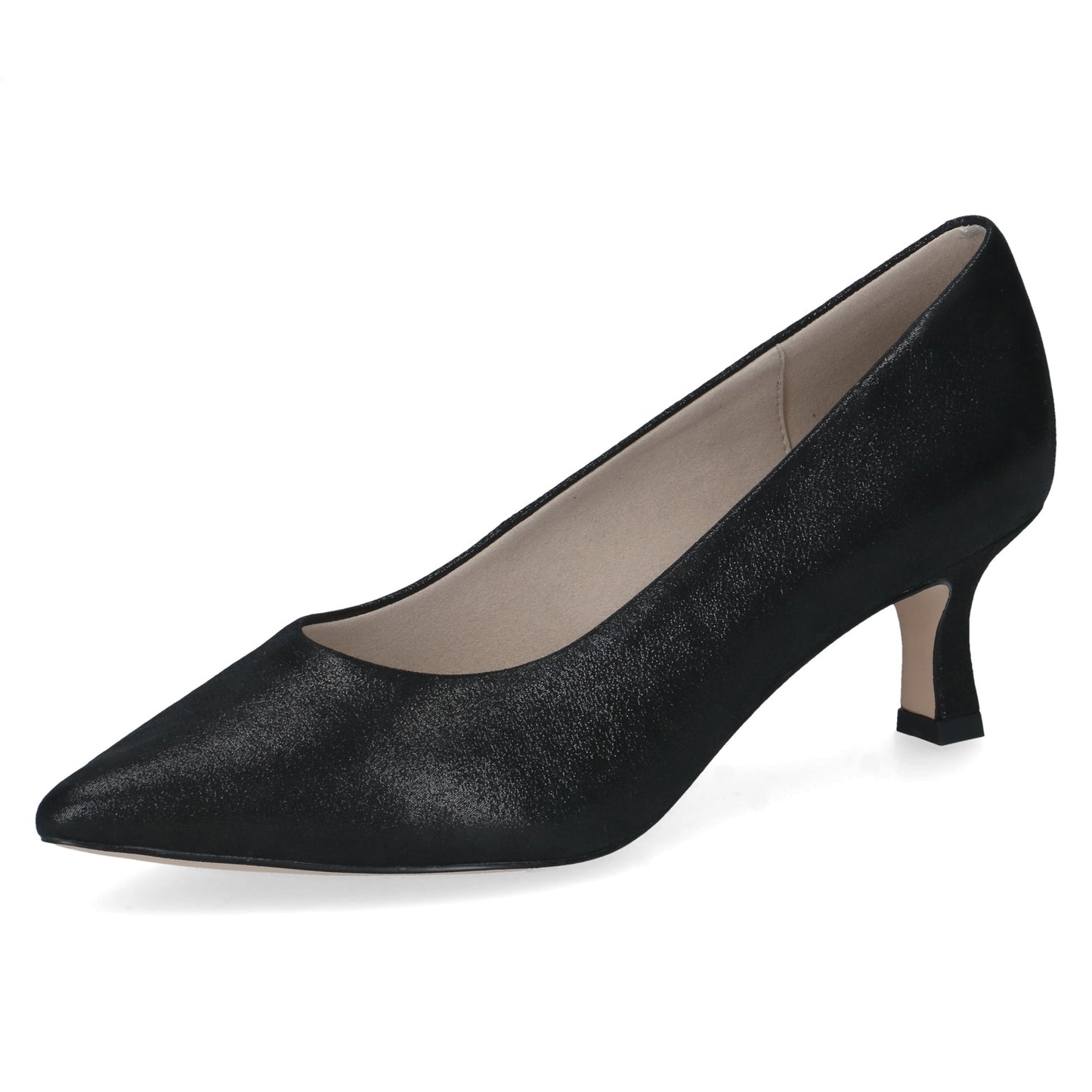 Caprice 9-22401-47 043 Black Metallic Court Shoe
