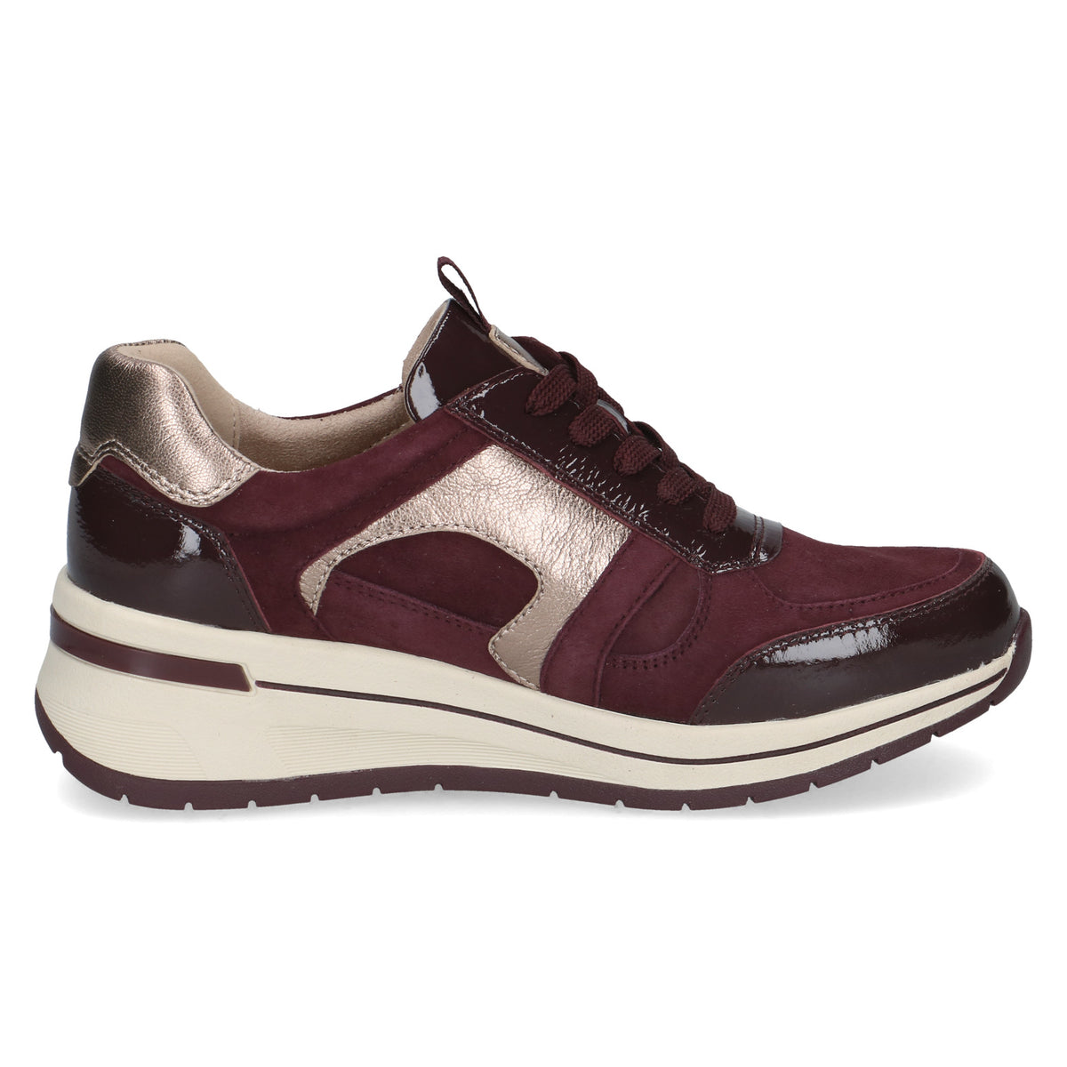 Caprice 9-23300-44 551 Bordeaux Comb Lace-Up