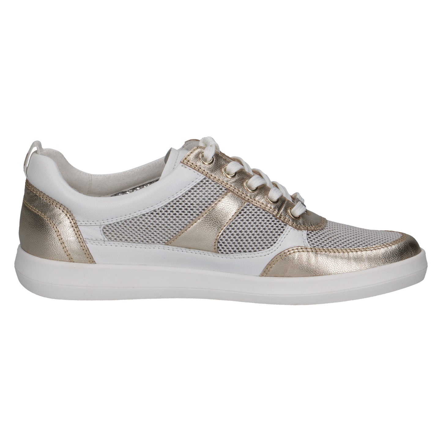 Caprice 9-23704-44 137 White/Lt Gold Trainers