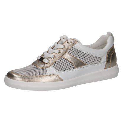 Caprice 9-23704-44 137 White/Lt Gold Trainers