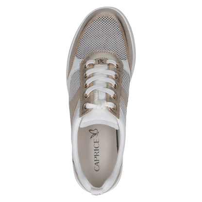 Caprice 9-23704-44 137 White/Lt Gold Trainers