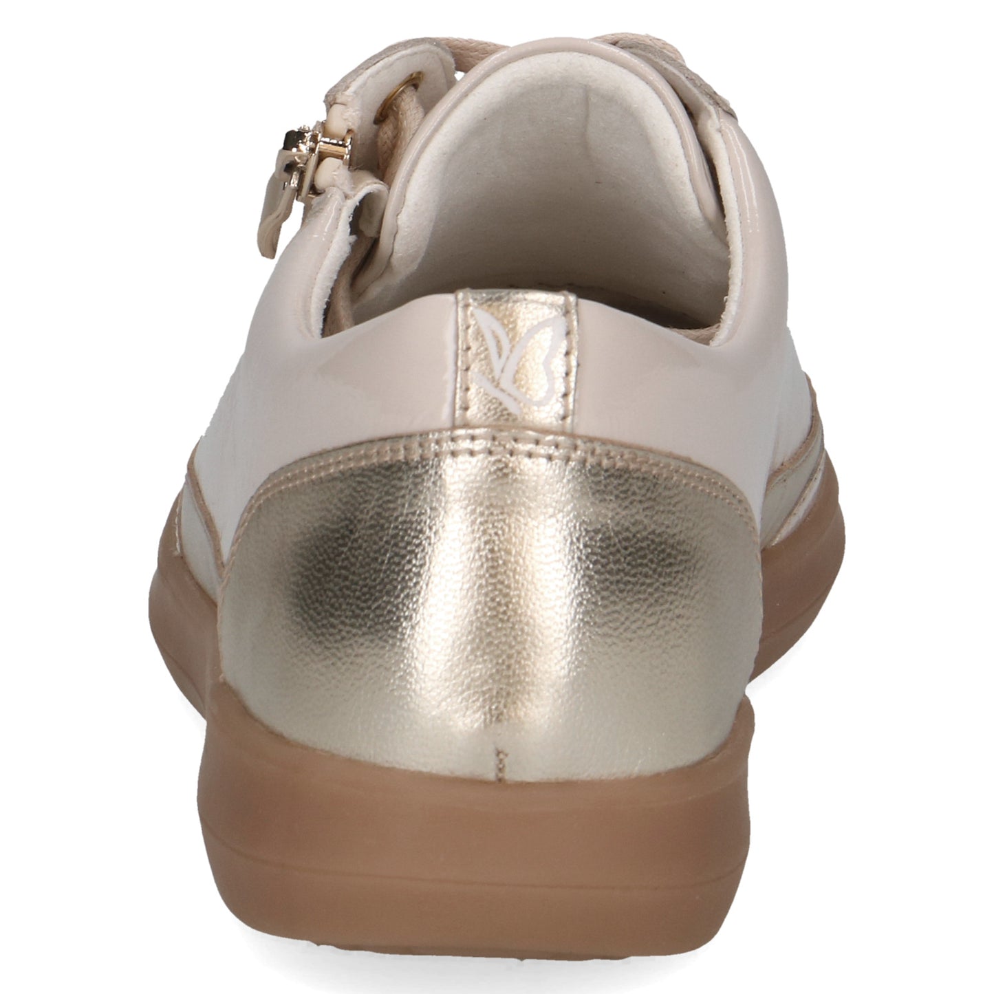 Caprice 9-23706-44 492 Cream/Gold Trainers