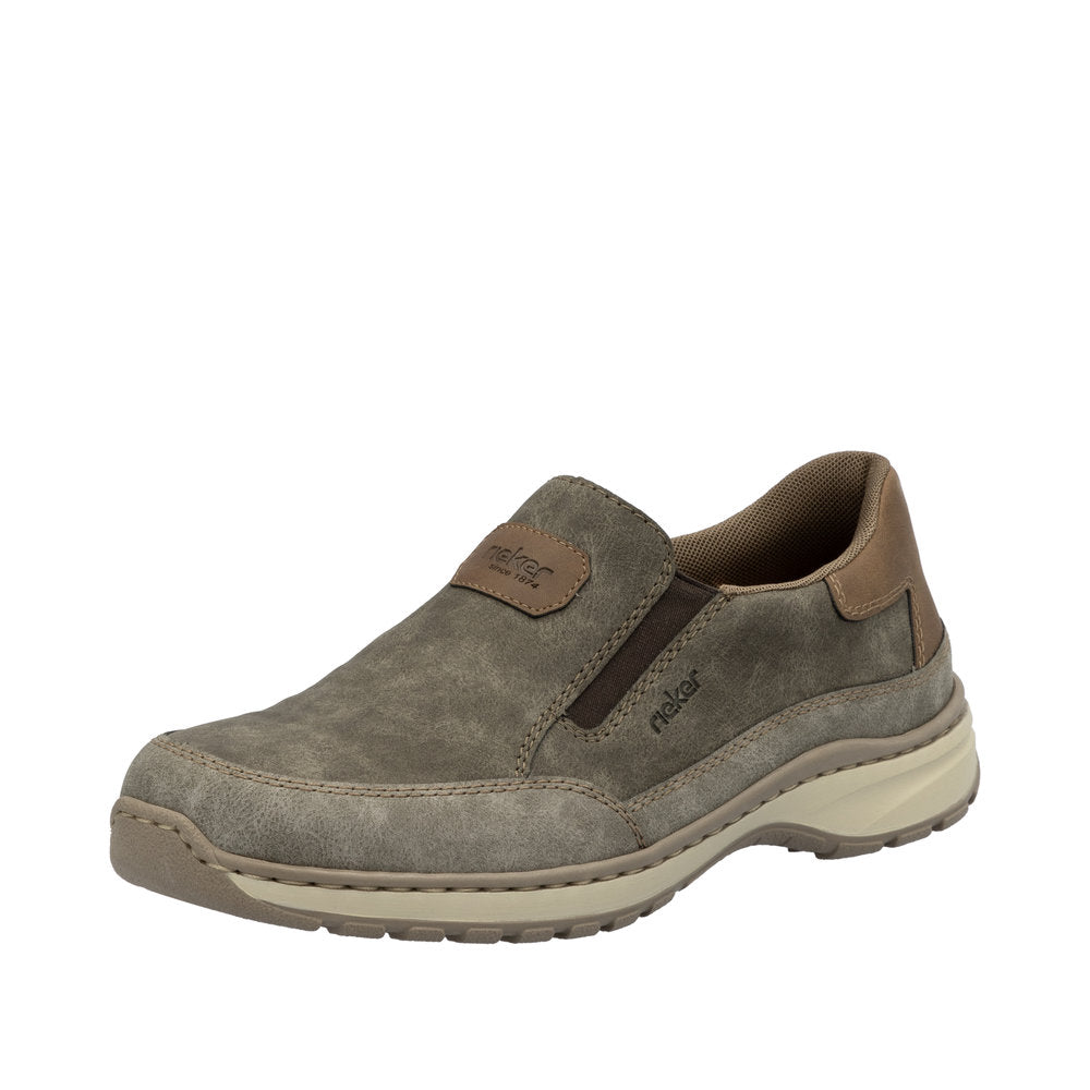 Pánské mokasíny RIEKER 03365-24 hnědá W5 Pánské mokasíny RIEKER 03365-24 hnědá W5