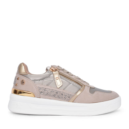 Xti 143060 Beige Textile Trainers