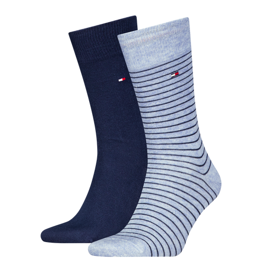 Tommy Hilfiger 100001496 804 Light Blue Melange 2 Pack Socks