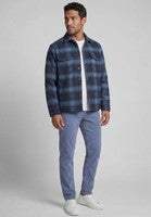 Hattric 640110 8602 42 Blue Check Shacket