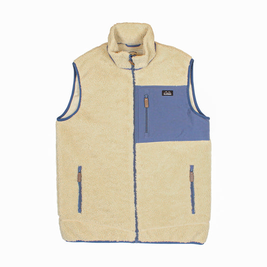 Bleubird Sherpa Fleece Gilet - Beige