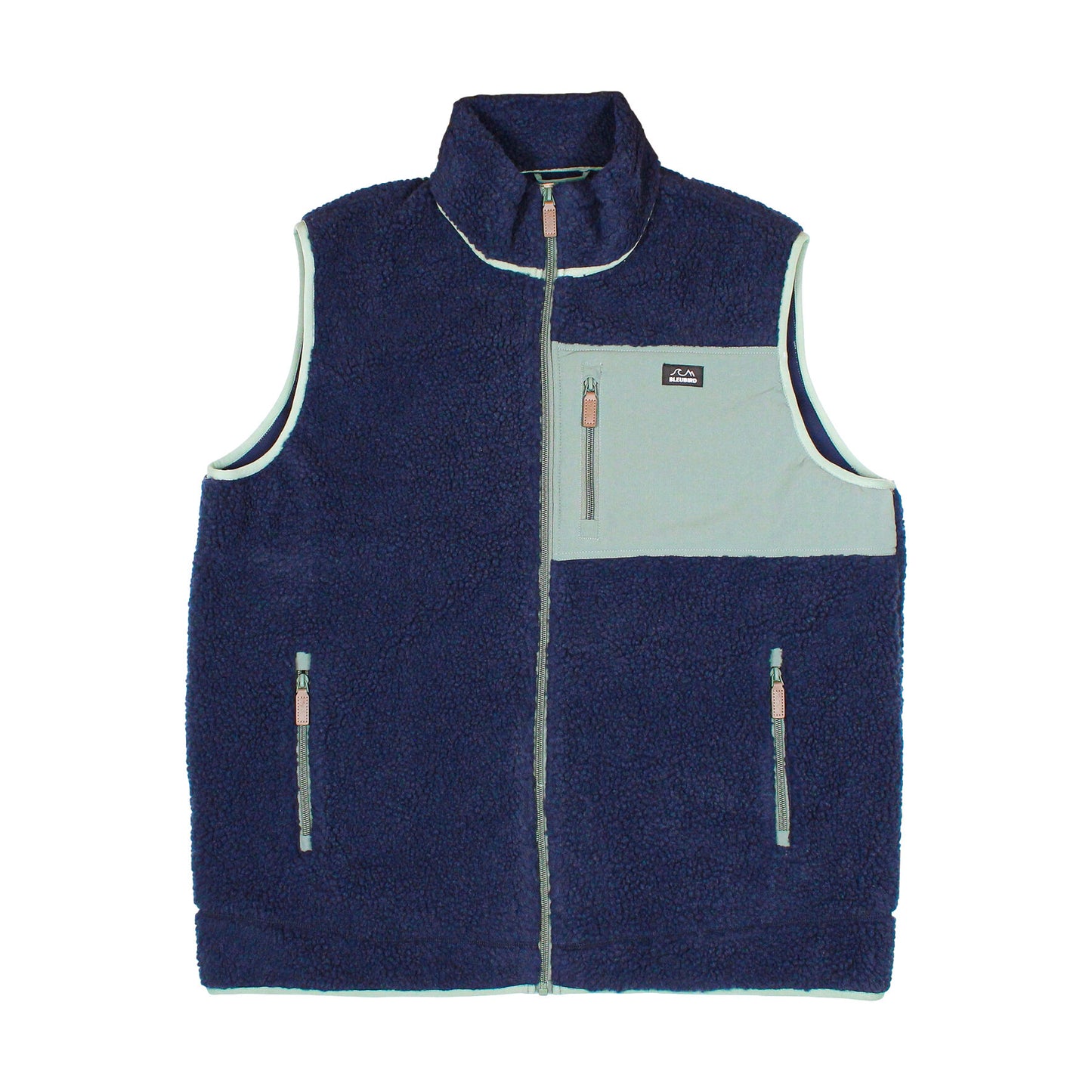 Bleubird Sherpa Fleece Gilet - Navy