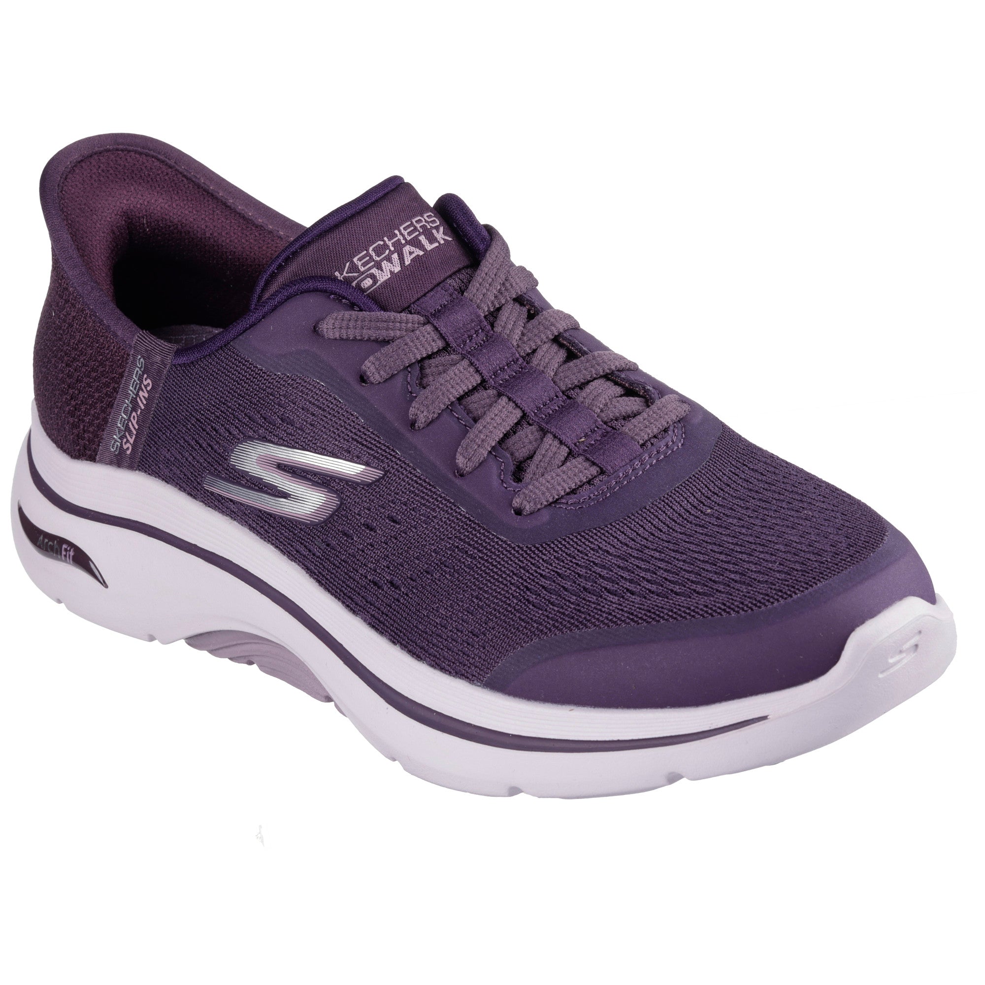 Skechers 125319 Go Walk Arch Fit 2.0 Valenc Purple Trainers Wallace