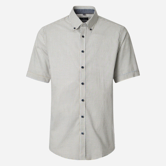 Casa Moda 126130161 100 Blue Short Sleeve Casual Shirt
