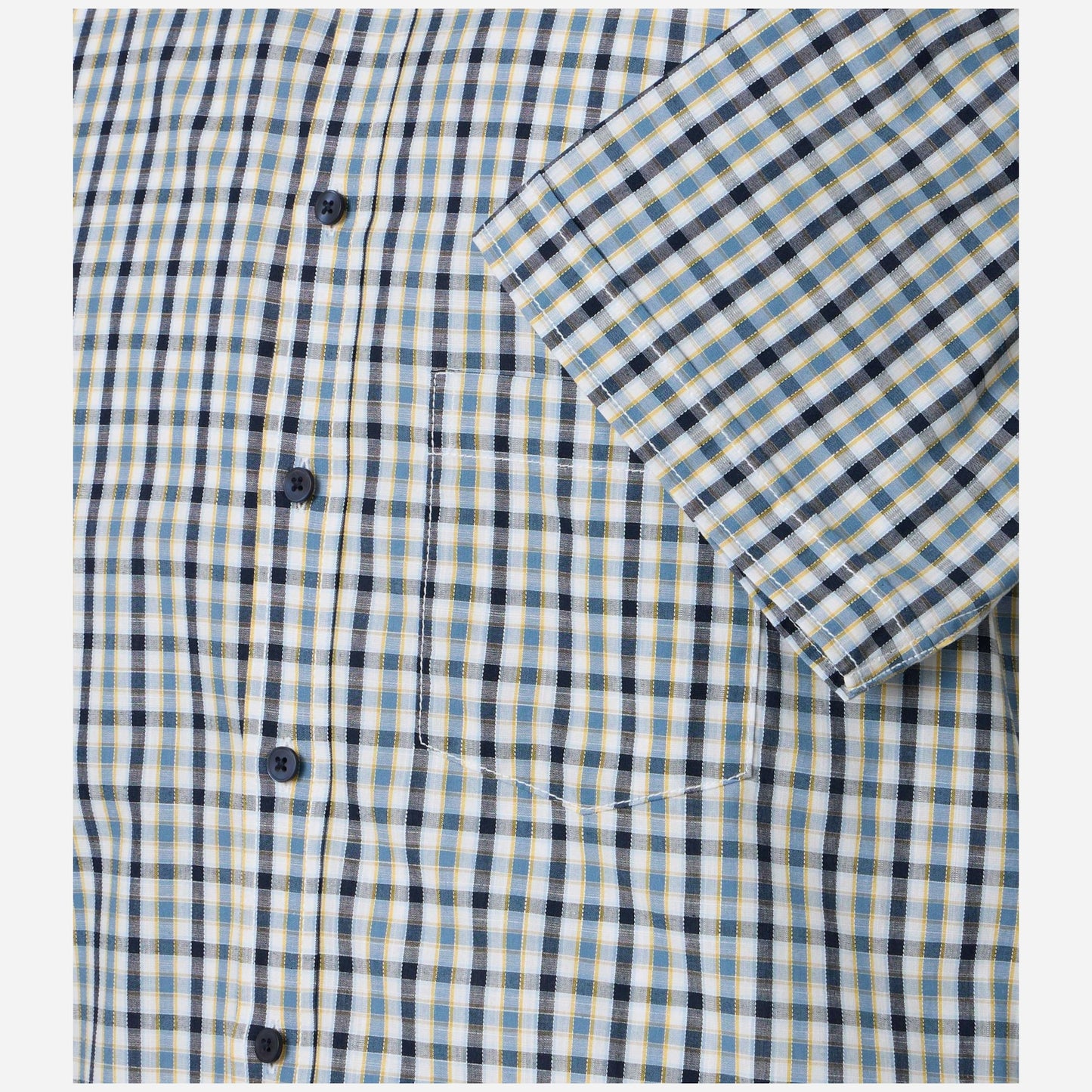 Casa Moda 126130171 100 Blue Short Sleeve Casual Shirt