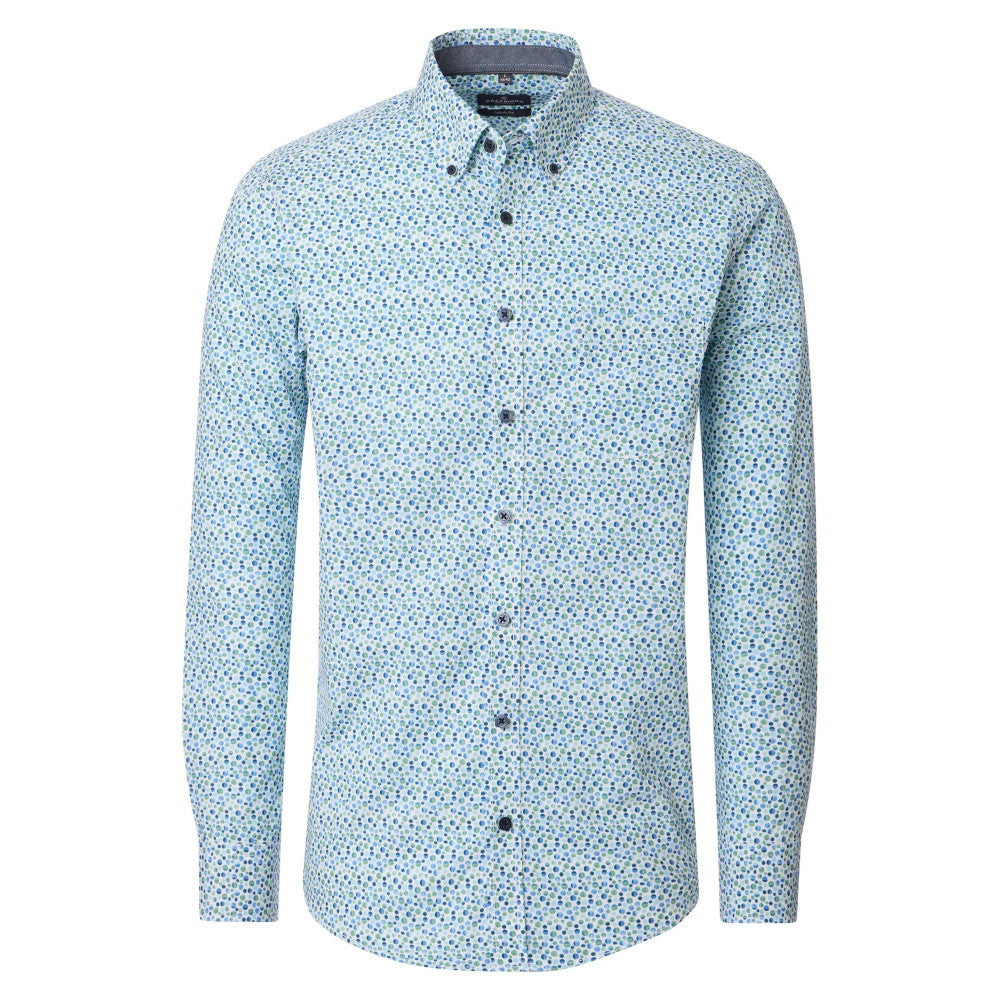 Casa Moda 126130260 300 Green Milieu Casual Shirt