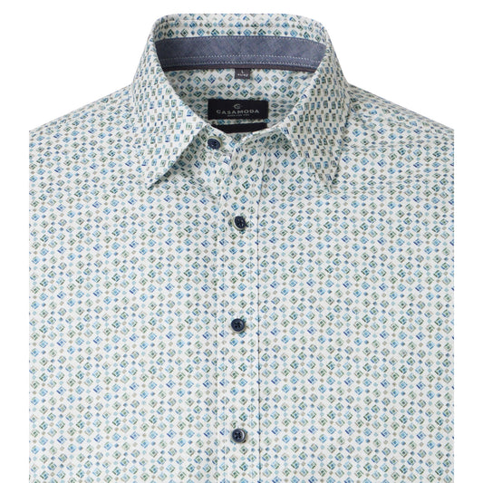 Casa Moda 126132320 300 Green Milieu Casual Shirt