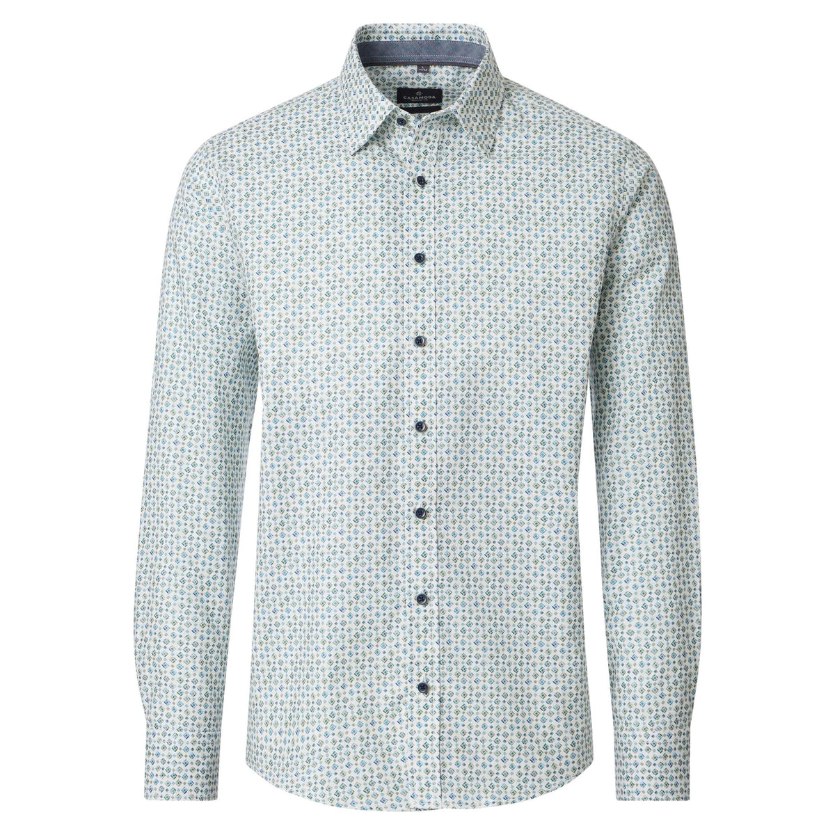 Casa Moda 126132320 300 Green Milieu Casual Shirt