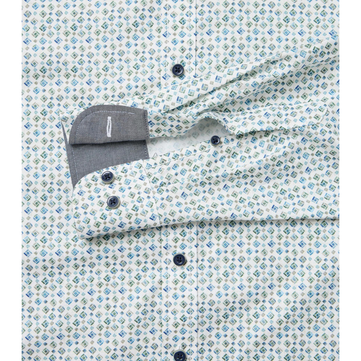 Casa Moda 126132320 300 Green Milieu Casual Shirt