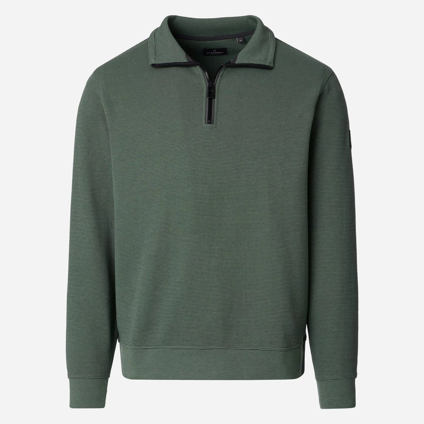 Casa Moda 126360010 345 Dark Forest Half Zip Sweater