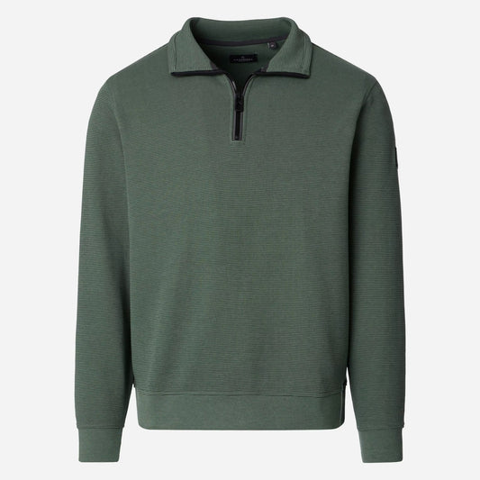 Casa Moda 126360010 345 Dark Forest Half Zip Sweater