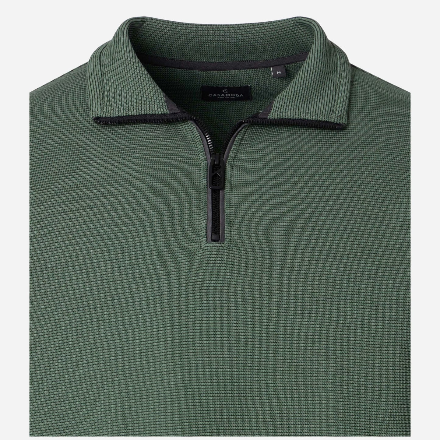 Casa Moda 126360010 345 Dark Forest Half Zip Sweater