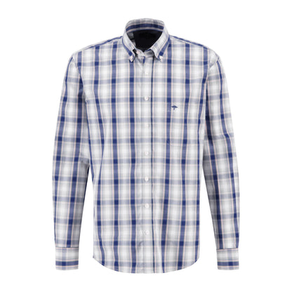 Fynch Hatton 13105010 403 Pale Berry Fond Check Long Sleeve Shirt