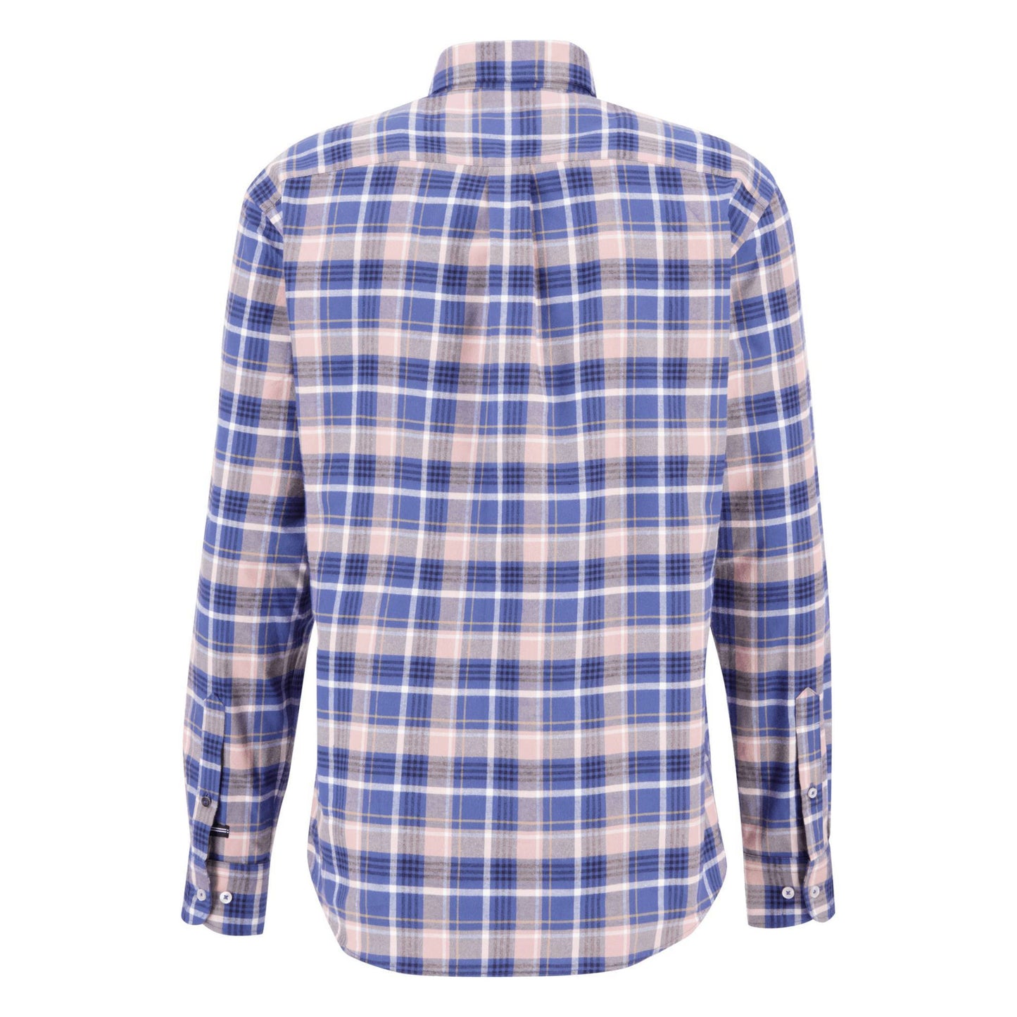 Fynch Hatton 13106080 403 Pale Berry Fond Check Print Long Sleeve Shirt