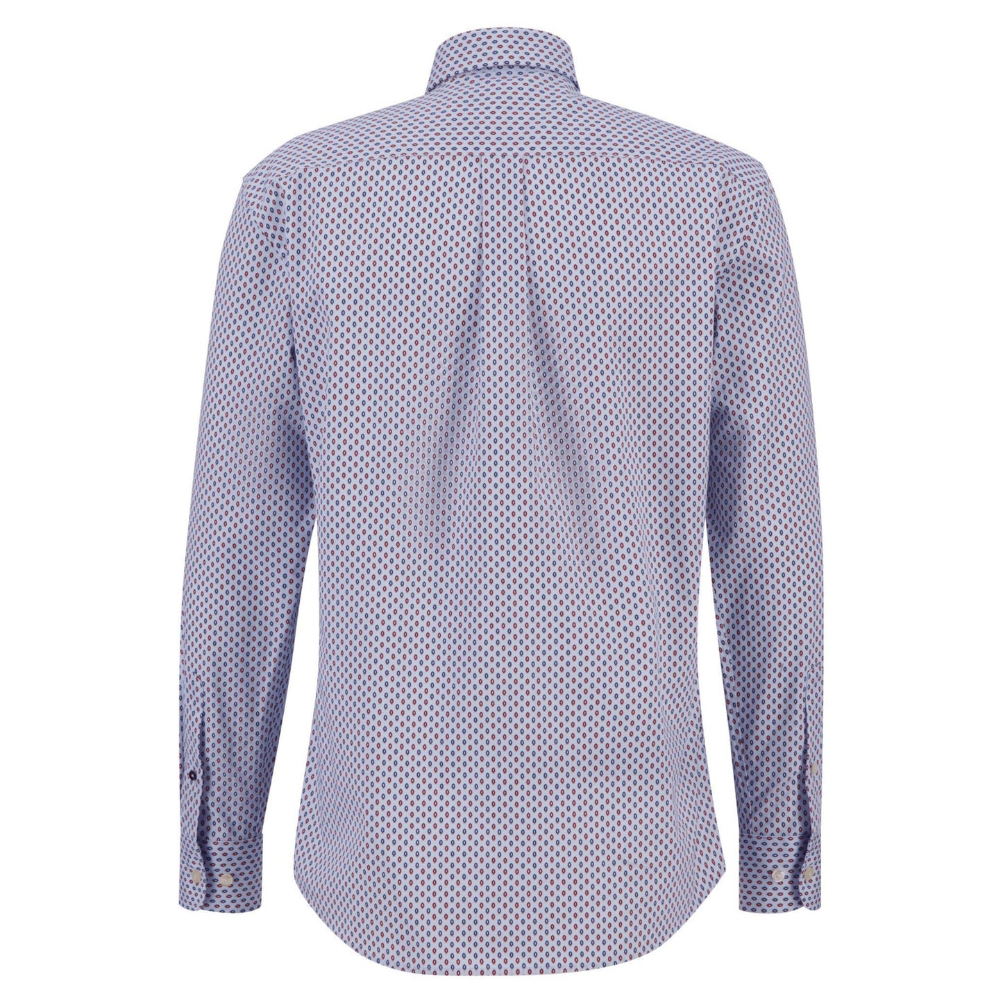 Fynch Hatton 13148110 360 Scarlet Minmal Long Sleeve Shirt